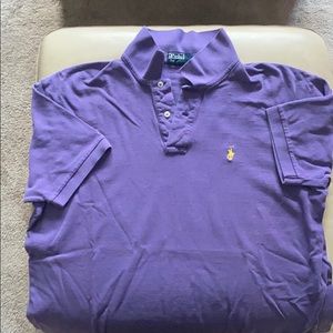 Mens PurpIe Polo Short Sleeve Shirt. Size XL